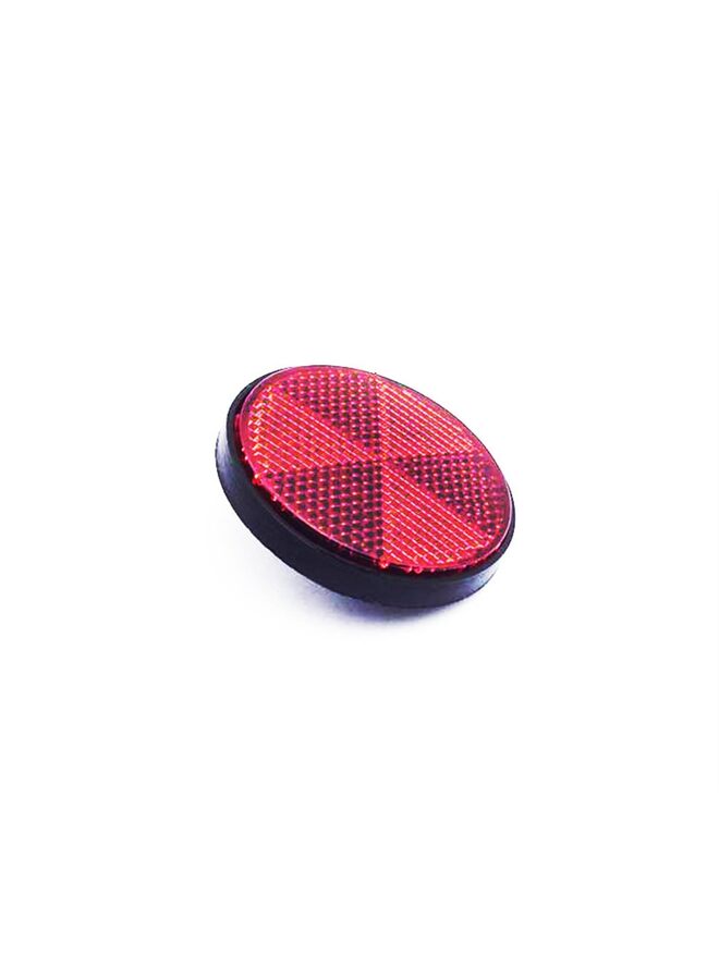 LAMAY Pair Red Plastic Universal Screw Mount Reflective Warning Reflector for Motorcycle Bike - Image 1